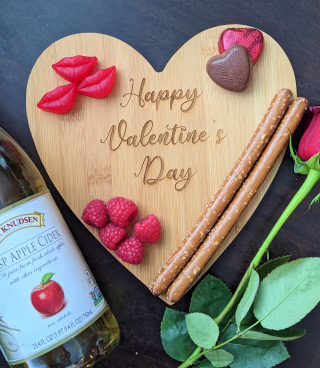 TheLaserDoodle Valentine's Day Charcuterie Board