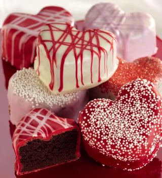 1-800Baskets Rich &amp; Delicious Heart-Shaped Brownie Cakes
