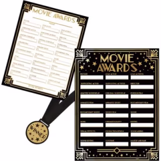 Hollywood 'Glitz and Glam' Movie Awards Party Game
