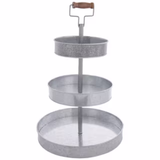 Hobby Lobby Three-Tiered Galvanized Metal Tray