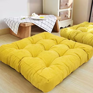 HIGOGOGO Floor Pillow, Square Meditation Pillow