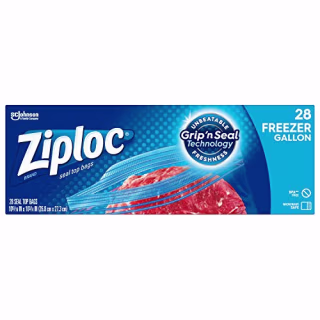 Ziploc Grip 'n Seal Freezer Bags