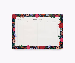 Rifle Paper Company Weekly Desk Pad