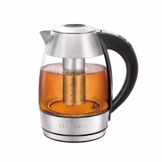 Chefman 1.8L Glass Electric Kettle - Silver