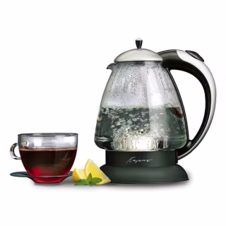 Capresso 259.04 H2O Plus Water Kettle, Matte Silver, 48-Ounce