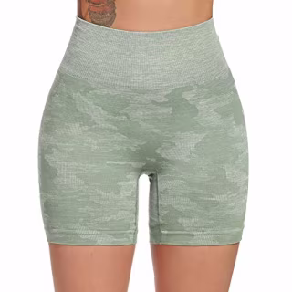 Seasum Women's Seamless Yoga Shorts High Waist