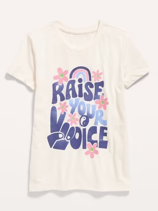Short-Sleeve Graphic Tee for Girls