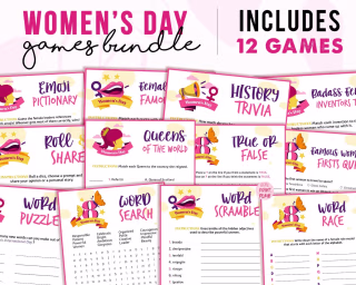 Womens Day Word Scramble | Womens International Day Activity | Printable Game