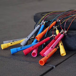 WOD Nation Speed Jump Rope - Blazing Fast Jumping Ropes - Endurance Workout for Boxing, MMA, Martial Arts or Just Staying Fit - Adjustable for Men, Women and Children