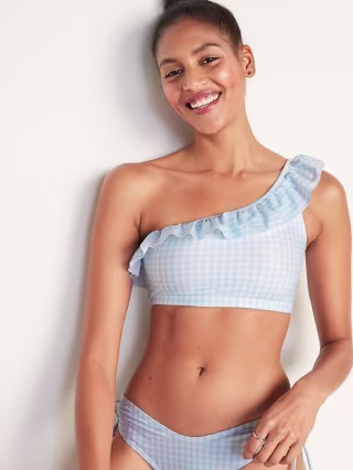 Old Navy Ruffled One-Shoulder Swim Top for Women