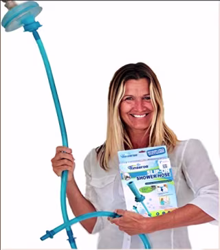 Rinseroo Slip-on Handheld Showerhead Attachment