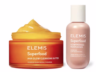 ELEMIS Superfood AHA Glow Cleansing Butter & Glow Priming Cream