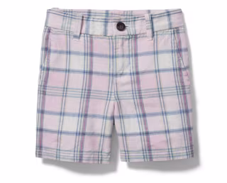Plaid Linen Short