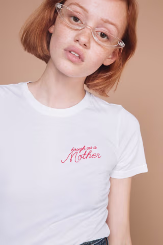 The Original Tough As A Mother, Embroidered Tee