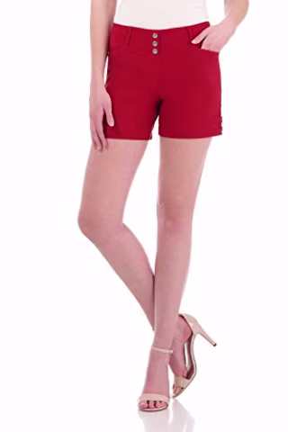 Rekucci Women's Ease Into Comfort Stretchable Slimming Tab Short