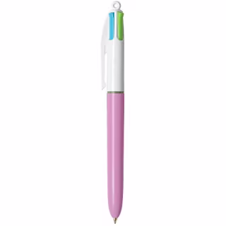BIC 4 Color Fashion Ball Pen, Medium Point (1.0mm), Assorted, 2-Count