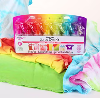 Tulip One-Step Tie-Dye Kit One-Step Spray Kit Fabric Dye, Confetti