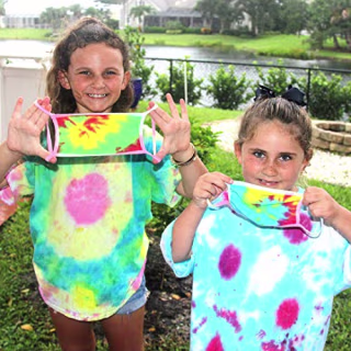 Perfect Stix Tie Dye Mask Kit - DIY Back to School Tie Dye Masks, 1 Neon Kit
