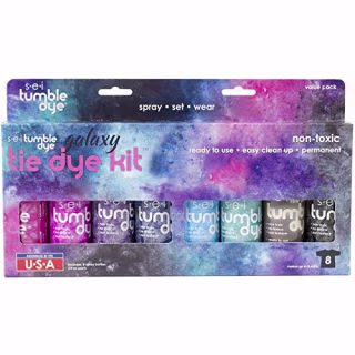 SEI Galaxy Tie Dye Kit, Fabric Spray Dye, 8 Colors