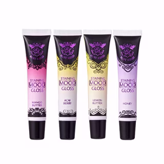 Ruby Kisses Staining Mood Lip Gloss (SLG01) (4PCS SET)