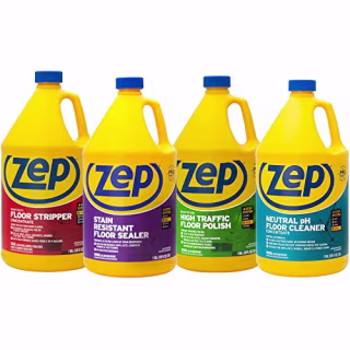 Zep All-in-One Floor Cleaning Kit 1 Gallon ZULFKIT (Case of 4) Contains Floor Stripper, Floor Sealer, Floor Polish and Floor Cleaner