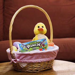 Sour Punch Easter Straws, Fruit Flavored Candy Basket Stuffers or Egg Hunt Treats, 3.7 Ounces