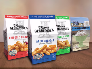 Mama Geraldine's Gluten Free Cheese Straws - Aged Cheddar and Parmesan Herb - Crunchy Baked Snack Food - 4.5 ounce (4 Pack)
