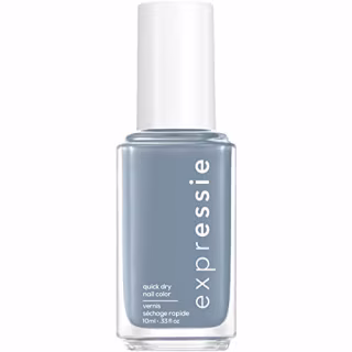 essie expressie Quick-Dry Vegan Nail Polish, Slate Blue 340 Air Dry, 0.33 Ounces