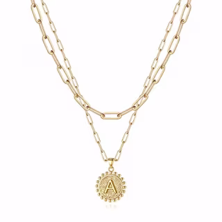 Yoosteel Gold Personalized Layering Necklace