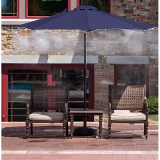 Island Umbrella 9-Foot Market Umbrella with Mister Kit