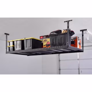 Husky Adjustable Height Ceiling Mount Garage Rack