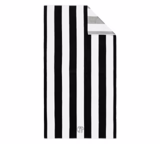 Reversible Awning Striped Organic Beach Towel