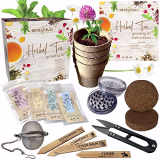 Herbal Tea Indoor Garden Seed Starter Growing Kit