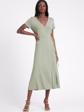 Knit Wrap Dress