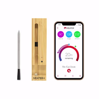 MEATER Plus | 165ft Long Range Smart Wireless Meat Thermometer for The Oven Grill Kitchen BBQ Smoker Rotisserie with Bluetooth and WiFi Digital Connectivity