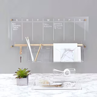 russell+hazel Acrylic Weekly Wall Calendar