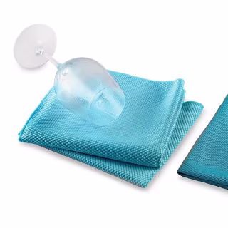 Wine Enthusiast Microfiber Wine Glass Towels (Set of 4)