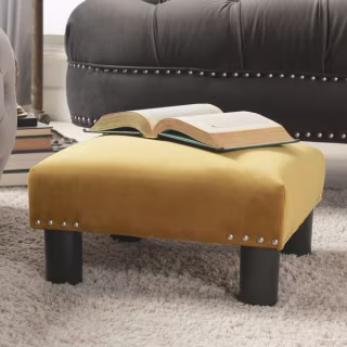 The Curated Nomad Stardust Footstool Ottoman