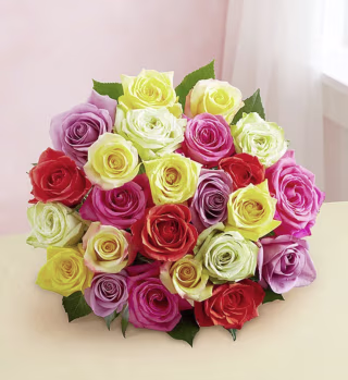 1-800Flowers Two Dozen Assorted Roses for Mother’s Day