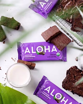 ALOHA Organic Plant Based Protein Bars - 6 Flavor Variety Pack - 12 Count, 1.9oz Bars - Vegan Snacks, Low Sugar, Gluten-Free, Low Carb, Paleo, Non-GMO, Stevia-Free, No Sugar Alcohols