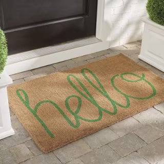 Grandin Road Hello Coir Door Mat