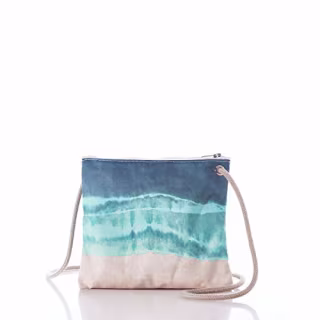 Sea Bags Recycled Sail Cloth Shoreline Tie Dye Slim Crossbody Bag
