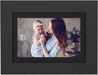 SimplySmart Home PhotoShare Friends and Family Smart Digital Photo Frame, WiFi, 8 GB, Over 5,000 Photos, HD, 10.1" Black, iOS & Android