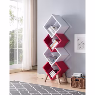 Garza Geometric Bookcase