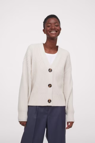 H&M Conscious Rib-Knit Cardigan
