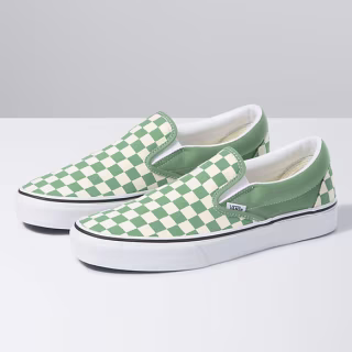 Vans Classic Slip-On, Black Off White Checkerboard Size 5.5 Women/4 Men