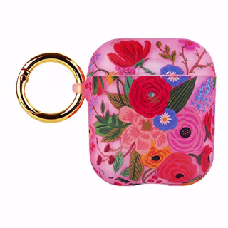 Rifle Paper CO. Case for Airpods 1-2 - Compatible with Apple AirPods Series 1 and 2 - Garden Party Blush