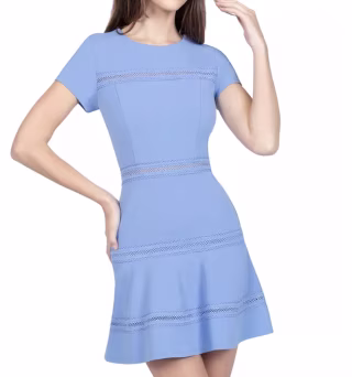 B Darlin Lace-Trim Fit & Flare Dress