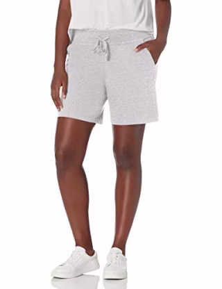 Hanes Women's Jersey Short, Light Steel, Large
