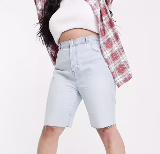 Curve Organic Denim '90s Longline Shorts